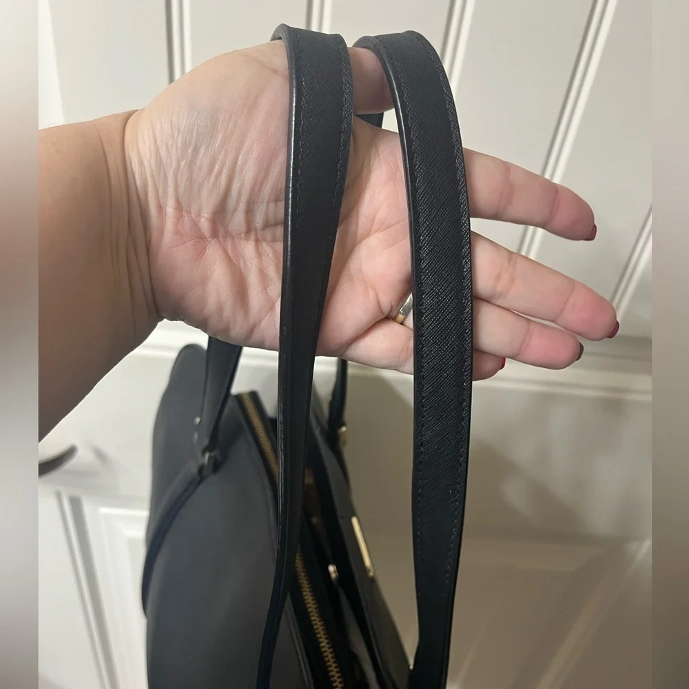 VINTAGE Kate Spade Newbury Lane Miles Black Saffiano Leather Tote Shoulder Bag